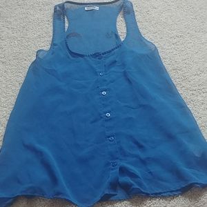 Garage blue tank
